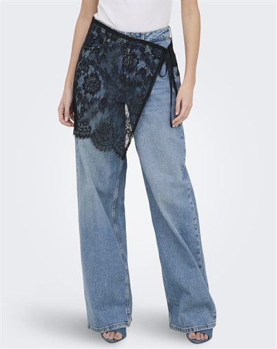 JDY - JDYNela Lace Tørklæde - Black